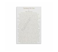 RNUMLIGH The Poem Sermons We See, Edgar Guest Canvas Wall-Art, Educational & Motivational Decor for Principal Office, Dorm Room(Framed,08x12inch(20x30cm))