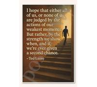 RNUMLIGH Thoughtful Quote About Empathy in Difficult Times Canvas Wall-Art for Modern Home Aesthetic(Framed,08x12inch(20x30cm))