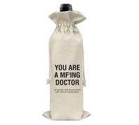 RNYJJ Gift for Doctor Wine Bag Med School Graduation Wine Bag Gifts for Future Doctor Graduates College Grad (1PC)