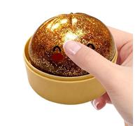 Rnyrn 2 Pieces Colorful Dumpling Glitter, 9.5x7cm Glitter Dumpling Toy, Jumbo Dumplings Toy With Steamer Box, Rainbow Dumplings Stress Ball, Soft Squeeze Buns Stress For Men Women