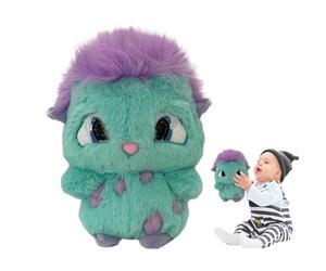 Rnyrn Bibbl-e Plush Toy, 9.85 In Furry Cartoon Plushi, Soft Animated Movie Character Plus-h Pillow, Purple Hair Kawaii Chubby E-lf Plu-sh Doll, Creative Role Throw Pillow, Funny Cute Home Decor