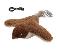 Rnyrn Flying Bird Toy for Cats | Interactive Electric Realistic Pet | Remote Electric Chirping Flapping Wings Cat Toy Bird,for Kittens Running Exercise Enrichment Indoor Play Outdoor