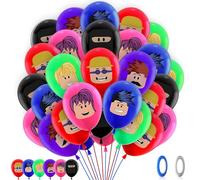 Ro-Blox BirthDAY DecoratioNS for Girls Boys- 32pcs Robl BirthDaY BallOOnS DecorationS, Latex Balloons for Kids, Happy BirthDay Balloons, Party BalloonS Supplies for Theme Happy BirthDay DecorationS