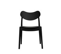Ro Collection Hybrid Dining Chair Black Lacquered Oak