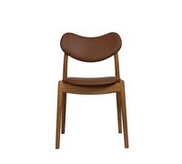 Ro Collection Hybrid Dining Chair Upholstered Oiled Oak/Calvados Leather