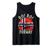 Ro Ro Norwegian Viking Ship Norway Fleet Flag Emblem Tank Top