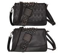 Ro Rox Crossbody Bag Ophelia Women's Studded Shoulder Punk Gothic Studs PU