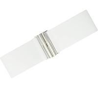 Ro Rox Florence Vintage Elasticated Belt for Women | Retro Wide Nurse 50's Style With Stretch | Ladies Belts for Dresses With Silver Buckle, White, L