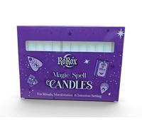 Ro Rox Magic White Spell Candles, Unscented Ritual Candles, Pack of 12