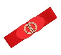 Ro Rox Maria Elasticated Nurse Belt Stretch Wide 50's Retro Vintage Waist Cincher, Red