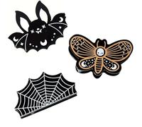 Ro Rox Novelty Cobweb Bat 3 Pack Hair Clip Claw Accessories Cartoon Halloween