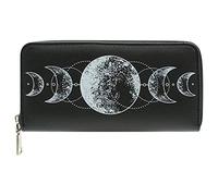 Ro Rox Nyx Gothic Moon Phase Witchcraft Wicca Faux Leather Wallet Purse