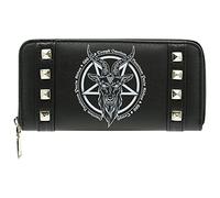 Ro Rox Omnium Alternative Goth 666 Baphomet Pentagram Faux Leather Wallet Purse