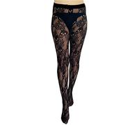 Ro Rox Pamela Mann Rose Skull Tights, Black, UK 16-18