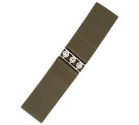 Ro Rox Retro Vintage Belt | Elastic Belts Womens Accessories | 50s Nurse Belt | Stretchy Belts With Silver Buckle & Clasp | Waist Belt For Dress | Wide Design Elasticated Belts For Women & Ladies