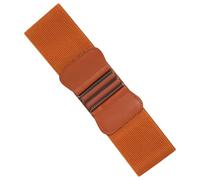Ro Rox Tara Elasticated Nurse Belt Stretch Wide 50's Retro Vintage Waist Cincher - Brown (S)