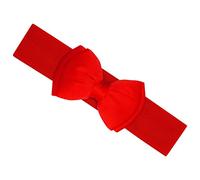 Ro Rox Vera Sash Belt for Women - 1950s Vintage Style Satin Bow - Wide Elasticated Waistband With Snap Button Closure - Classic for Dress, Coat & Shirt, Red, S