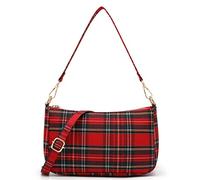 Ro Rox Women's Sheena Tartan Check Punk 90's Crossbody Purse Handbag One Size Red