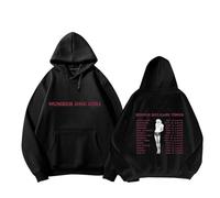 Ro-se Album Number One Girl Hoodie K-pop BLINK Support Printed Merch 2024 Sweatshirt Cotton Shirts(A Black,M)