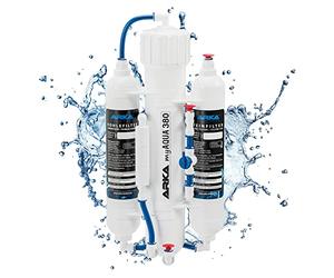 RO system aquarium - ARKA myAQUA 380 - 380 L/day reverse osmosis unit - removes 99% of nitrates, salts & bacteria - water filter & softener for marine & freshwater tanks - complete household setup