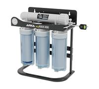 RO system aquarium - ARKA myAQUA 400 - 400 L/day high-performance reverse osmosis unit - removes 99% of salts, bacteria & nitrate - compact smart filter for aquariums & household - LED change alert