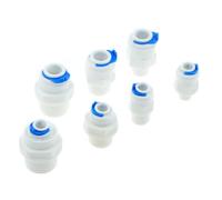 RO Water Straight Pipe Fitting 14 38 OD Hose 18 12 38BSP Male Thread Plastic Quick Connector System Purifies(for 3I8 Inch OD Hose,1/2")