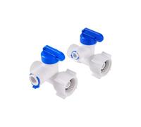 RO Water Straight Plastic Ball Valve 1/4" 3/8" OD Hose Quick Connect 1/4" 3/8" Male 1/2" Female 1Pcs(3I8-3I8)