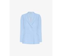 Ro&zo Womens Blue Peak-lapel Double-breasted Stretch Woven-blend Blazer 10