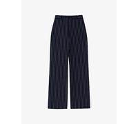 Ro&Zo Womens Ro&Zo Pinstripe Tailored Woven Trousers Navy 12