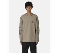ROA Neolith Stitch Organic Long Sleeve T-Shirt - Pale Green - Green / L