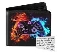 Roacap Teen Boys Wallet, Cool Wallets for Kids Son 9-12/8-10/8-12 with Wallet Card, Funny Leather Bifold RFID Blocking Wallet, Purse Coin Pocket Id Window for Men Boy Male Youth Guys