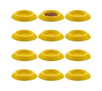 Roaches Feeder - 12 Piece Non Slip Terrarium Feeding Tray System, Escape Resistant Bowl Set, Stable Food Station For Springtails Millipedes Dwarf Invertebrates Habitat Use | Pet Care
