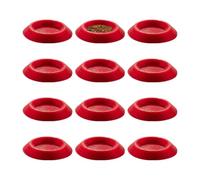 Roaches Feeder 12 Pieces Non-Slip Enclosures Terrariums Feeding Tray | Roaches Feeder Bowls for Millipedes Dwarf Invertebrates Tiny Pet Animals
