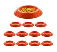 Roaches Feeder, 12 Pieces Terrariums Enclosures Feeding Tray - Isopod Feeding Bowl - for Springtails Millipedes Dwarf Invertebrates