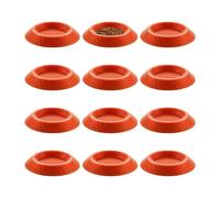 Roaches Feeder, Non-Slip Terrarium Feeding Tray Bowls, 12 Pcs Sturdy Setup | Durable Feeding Tray Set, Stable Non-Slip Bowl Alternative, Easy Nutrition Access For Springtails Millipedes Dwarf Invertebra