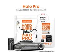 Road Angel Halo Pro Deluxe 2K Dual Front & Rear Dash Cam with 32GB SD & Hardwire Kit