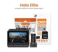 Road Angel Halo Elite Dual Dash Cam Bundle with Sony Night Vision