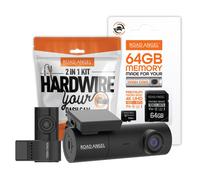 Road Angel Halo Spark Dual Deluxe 1080p Dash Cam 64GB MicroSD Card &am