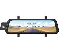 Road Angel Halo Vision 3 4K Mirror Dash Cam Front and Rear - Rear View Mirror Dash Cam with integrated 10 inch LCD touchscreen - Reversing Rearview Dashcam Camera