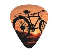 Road Bicycle 12 Pack Guitar Plectrums With Storage Case, 0.46/0.71/0.96mm, Including Thin, Medium Thick Guitar Plectrums For Electric Guitars Bass Ukulele