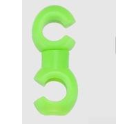 Road Bicycle Cable Management Clips S-Type Fastener for Shift Lines - Flexible Wire Tidy Solution White 20mm(Green 10 pcspack)