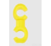 Road Bicycle Cable Management Clips S-Type Fastener for Shift Lines - Flexible Wire Tidy Solution White 20mm(Yellow 10 pcspack)