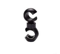 Road Bicycle Cable Management Clips S-Type Fastener for Shift Lines - Flexible Wire Tidy Solution White 20mm(Black 10 pcspack)