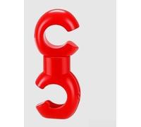 Road Bicycle Cable Management Clips S-Type Fastener for Shift Lines - Flexible Wire Tidy Solution White 20mm(Red 10 pcspack)
