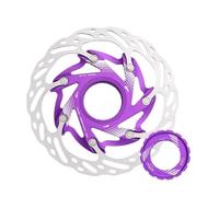 Road Bicycle Center Lock Disc Brake Rotor Pads MTB Bike Rotors 140mm 160mm CNC Cycling Discs Parts Brake Disk Rotor(Purple 140mm)