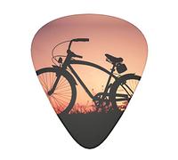 road bicycle Guitar Picks 12 Pack Set Guitar Gift for Bass Picks Acoustic Guitars Plectrums with Clear Storage Box