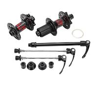 Road Bicycle Hub Lightweight Durable Aluminum Alloy 32 Holes 8-11 Speed 72 Ring with 4 Bearings High-Precision Rotary Sealing for Cycling Enthusiasts Black Red Label