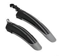 Road Bicycle Mudguard Set Extended Rear 54cm Front 28cm PP Material for 700c Wheels Wet Condition Use (gray)