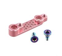 Road Bicycle Rear Flat Mount Adapter, Converting Disc Brake from 140mm to 160mm, High Performance Aluminium Alloy (Pink)