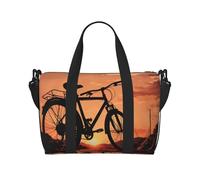 Road Bicycle Water-Resistant Crossbody Travel Bag, Large Carry-On with Adjustable Strap, Multi-Compartment Weekender for Gym, Travel, Outdoor